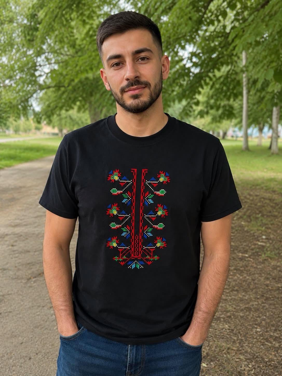 Тениска "Добруджанска шевица"